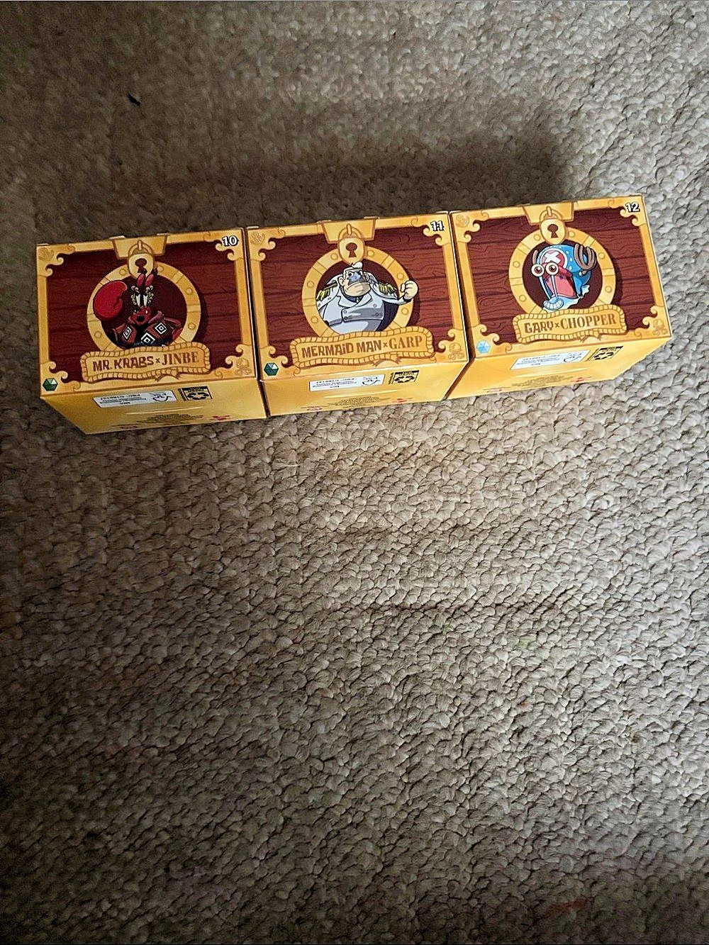 McDonald's SpongeBob SquarePants x One Piece Happy Meal Toy Boxes